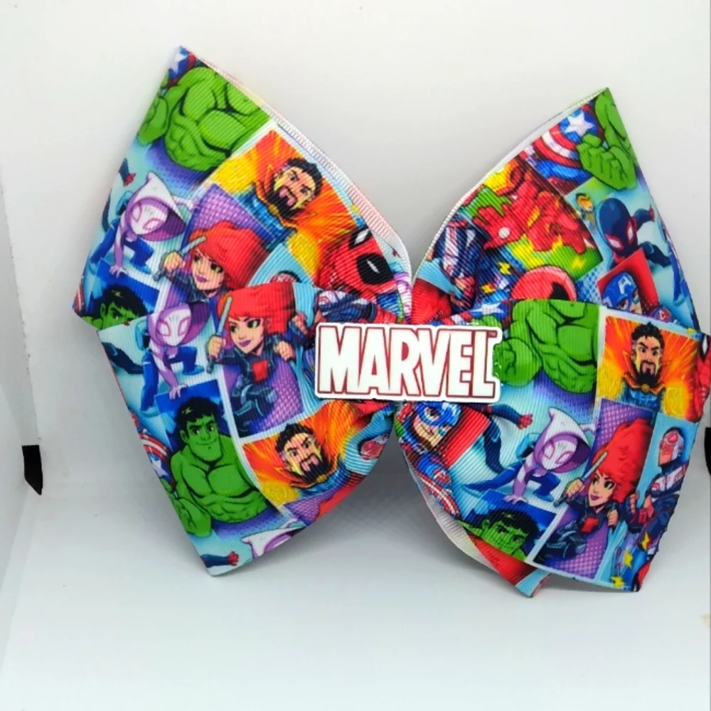 Superhero hair bow
